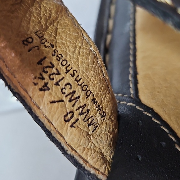 Born Womens Black Leather Sandals Size 10 - Picture 4 of 7